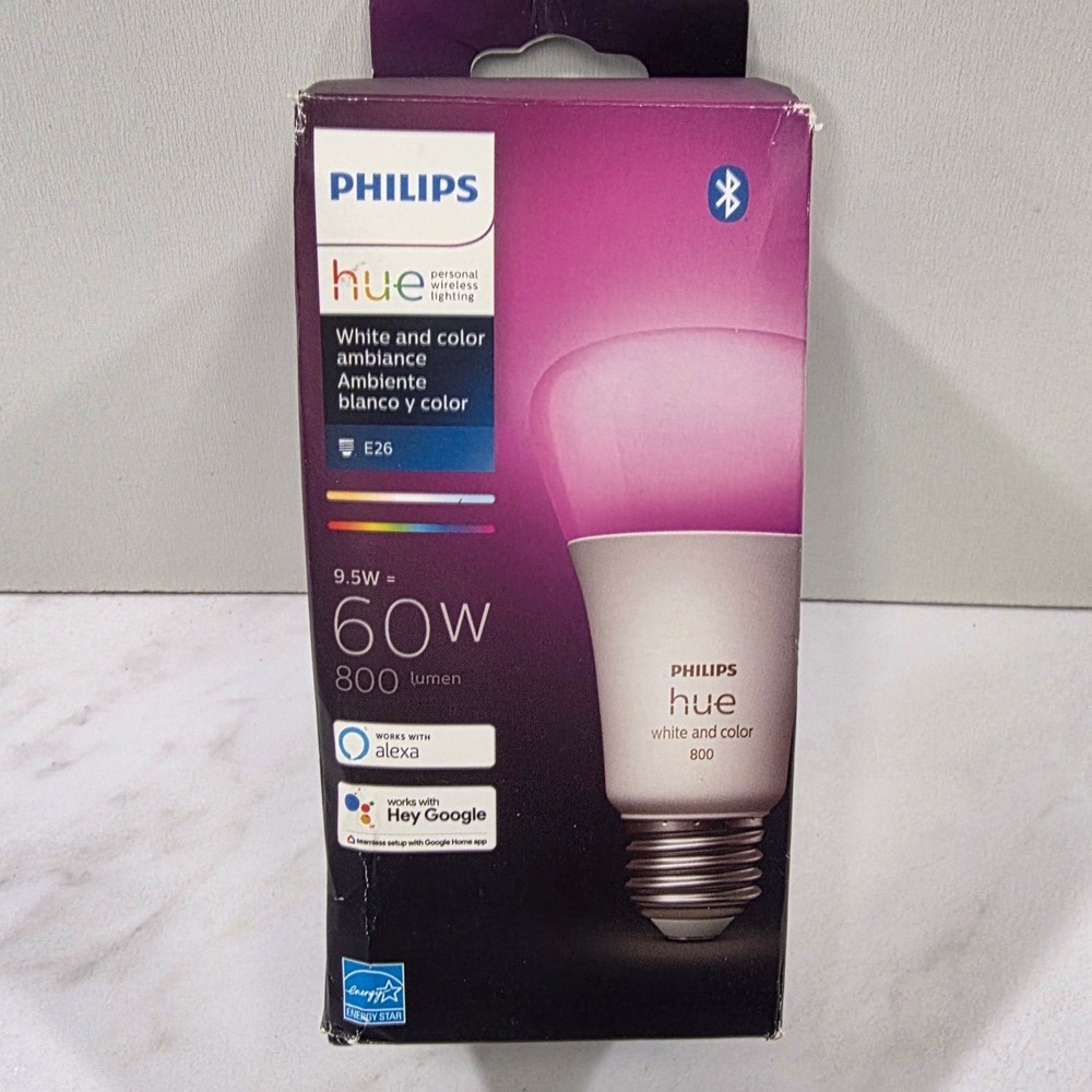 Cybercore Gamer Smart LED Bulb Color Ambiance 60W Philips Hue  Purple